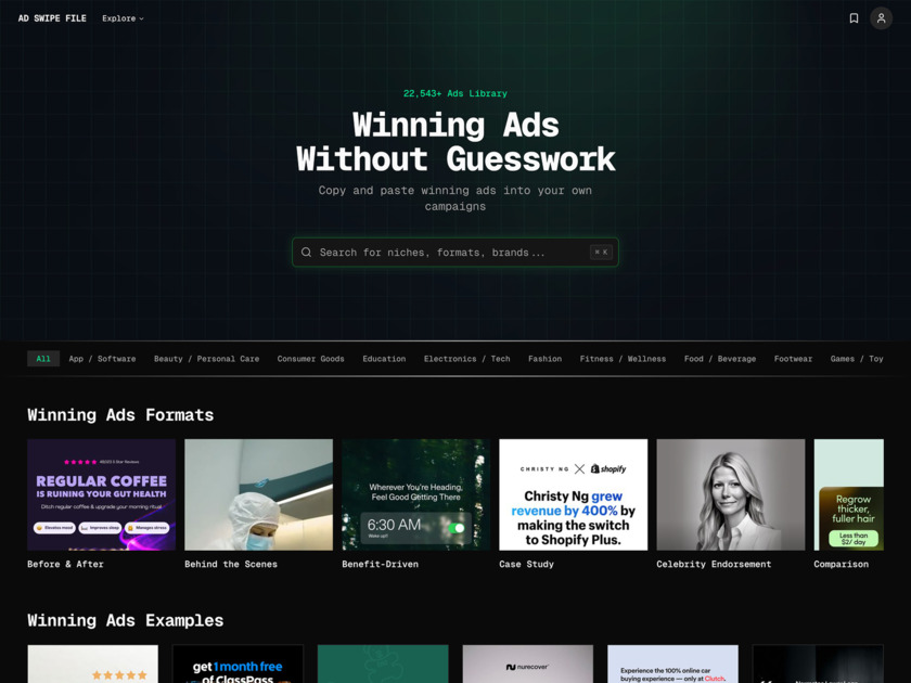 Ad Swipe File Ad Swipe File Thumbnail