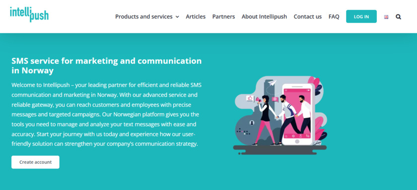 Intellipush Landing Page