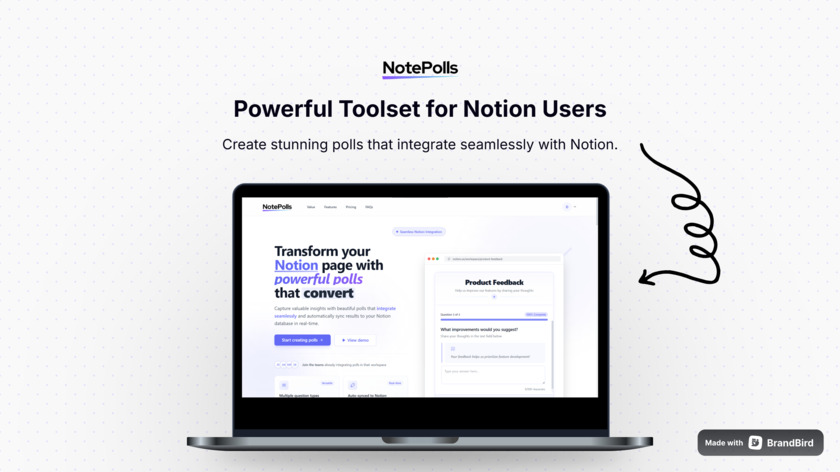 NotePolls Landing Page