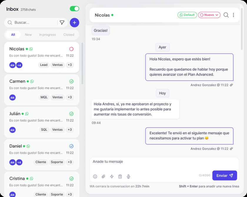 Hilos by ActiveCampaign Landing Page