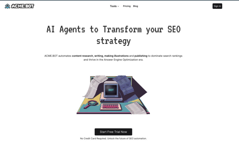 ACME.BOT Landing Page