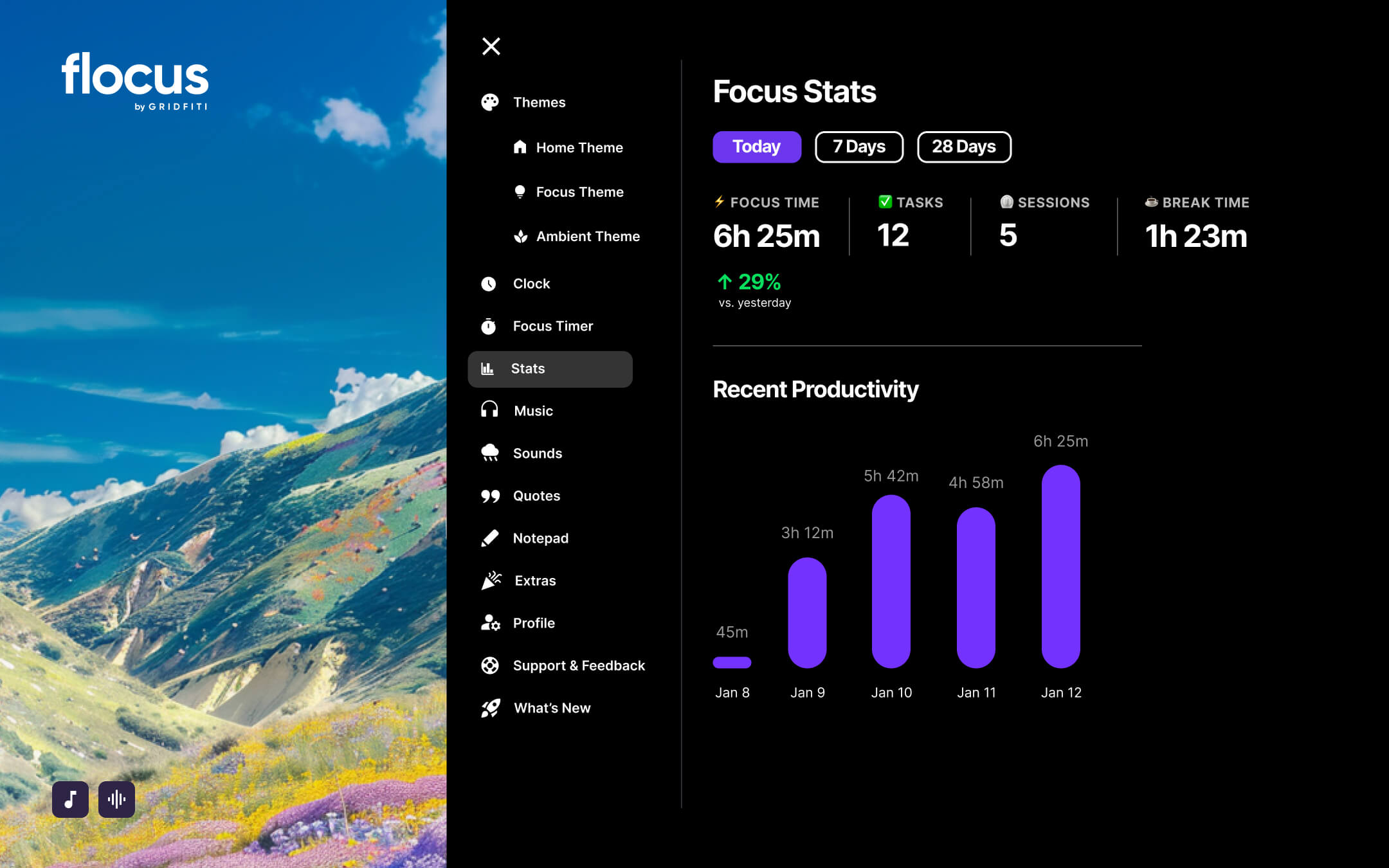 Flocus Focus Stats