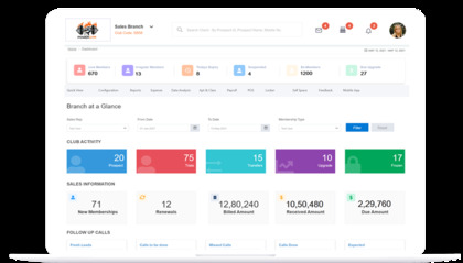 Gymex Club Management Software screenshot