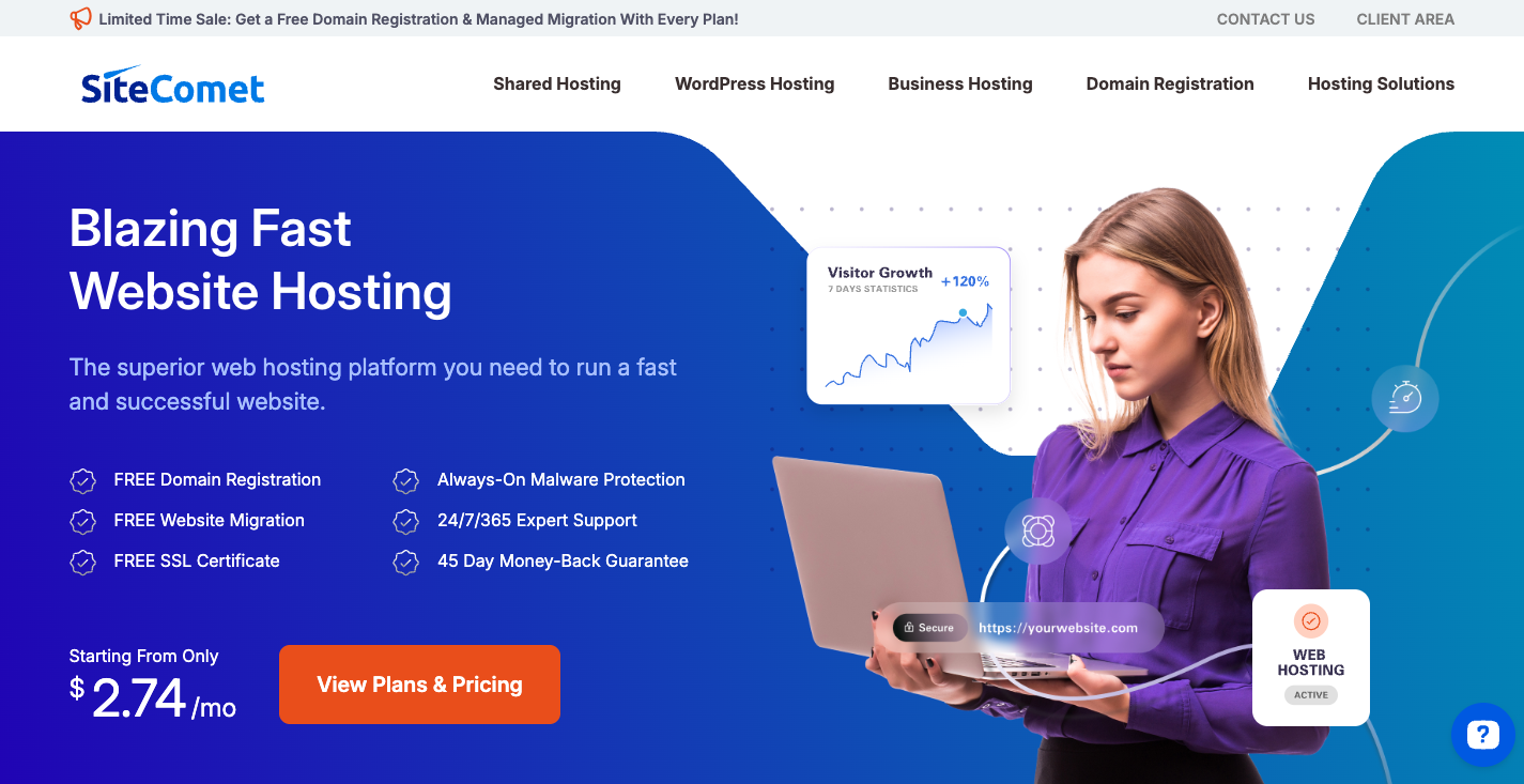 SiteComet Homepage