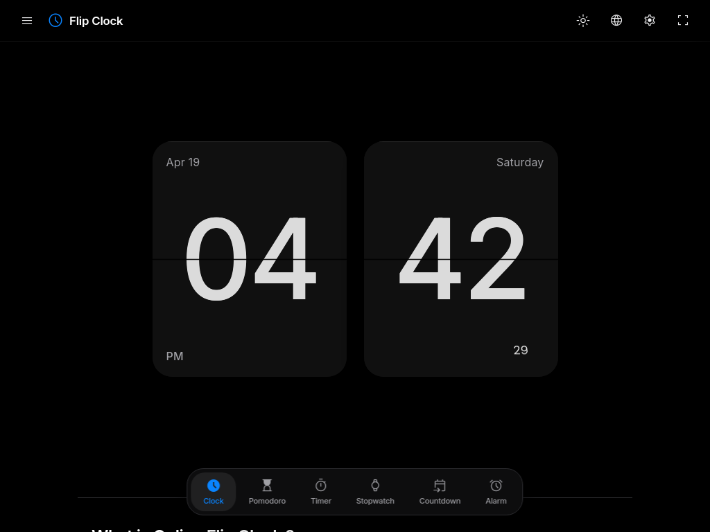 A Flip Clock 