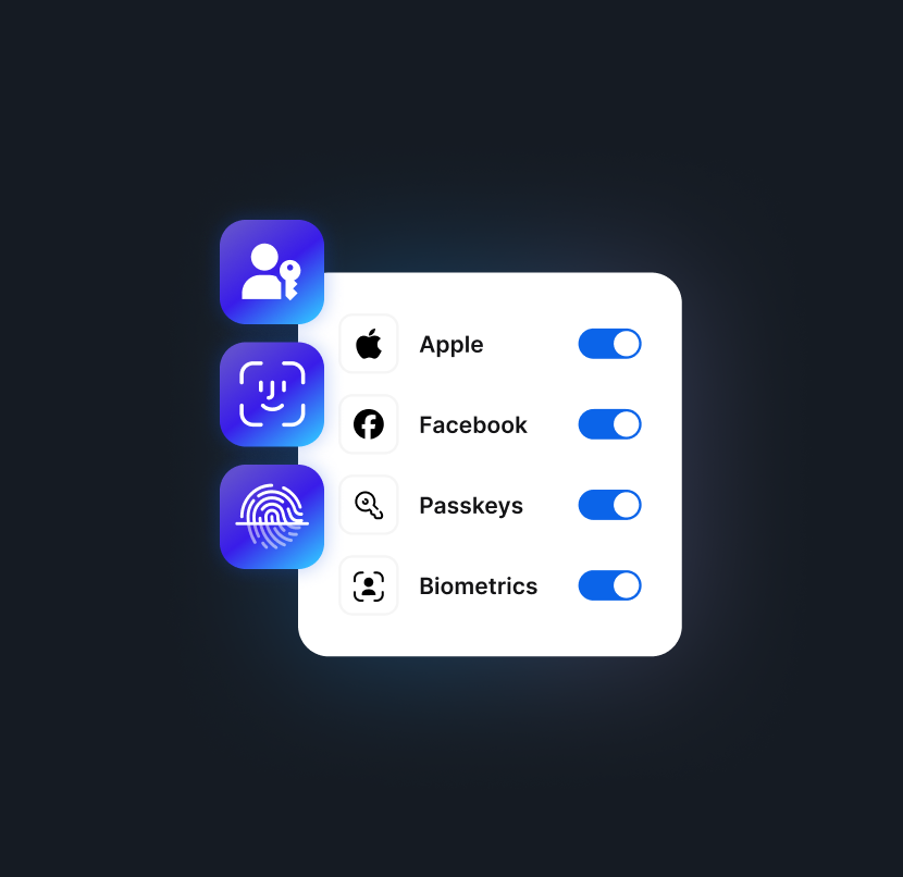 Authgear login methods