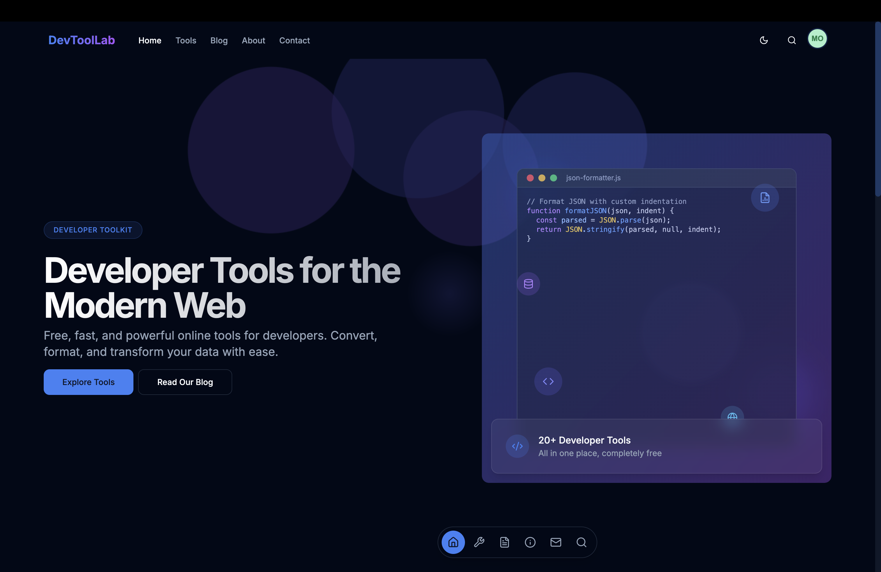 DevToolLab Home Page