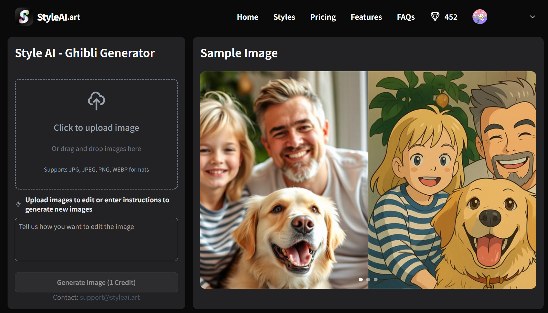 StyleAI.art Style Al - Ghibli Generator