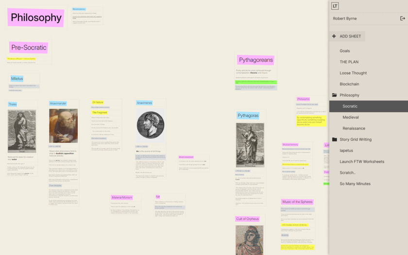 Loose Thought Landing Page
