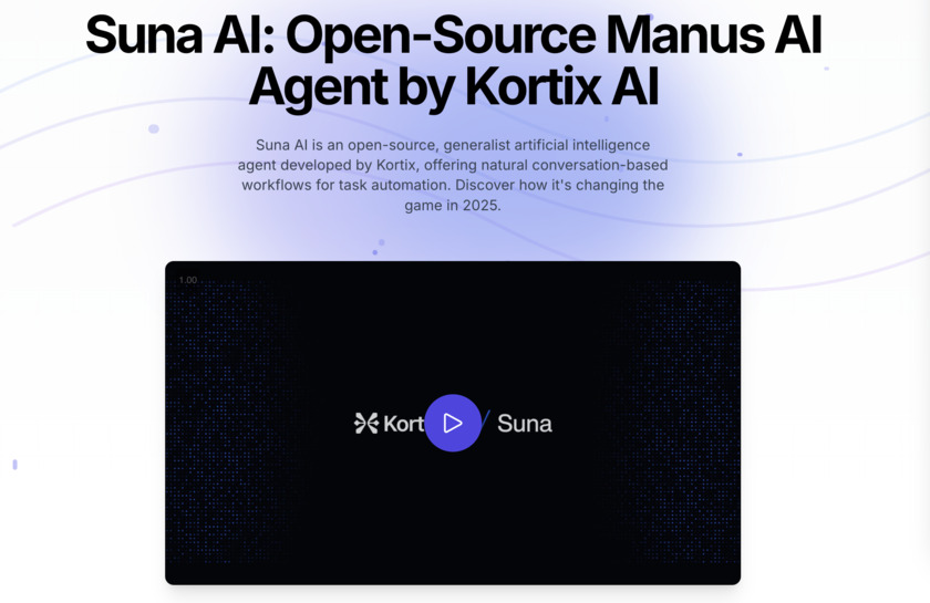 SunaAI.ai Landing Page