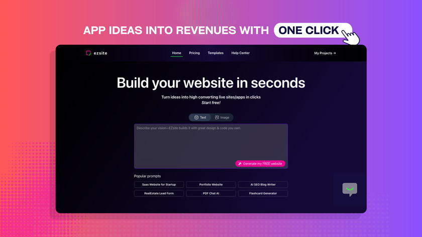 ezsite.ai Landing Page
