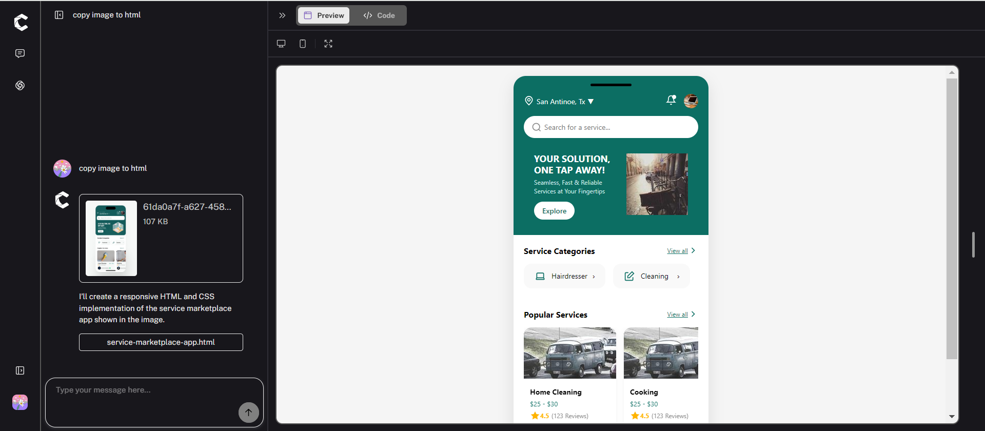 CloneUI Clone App Layout Design
