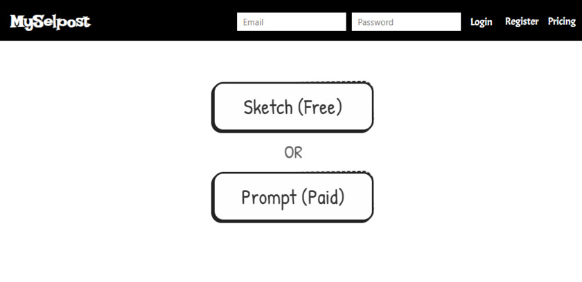 MySelpost Landing Page
