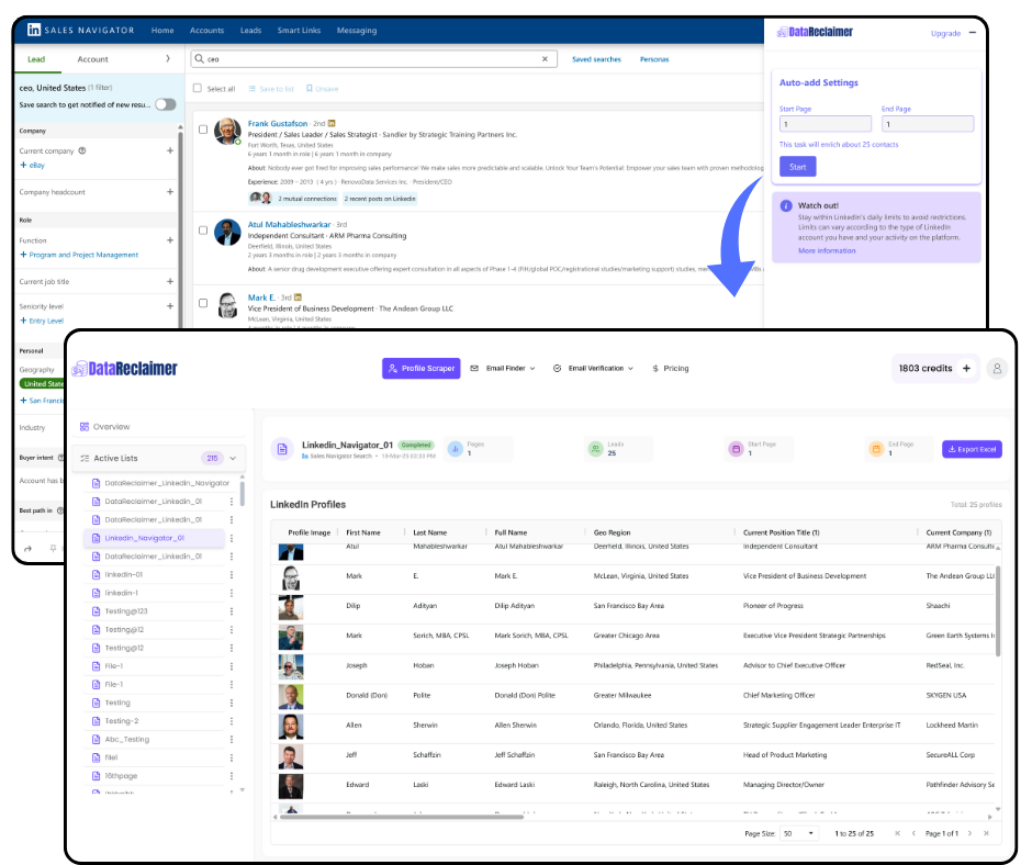 Data Reclaimer Lead Generation
