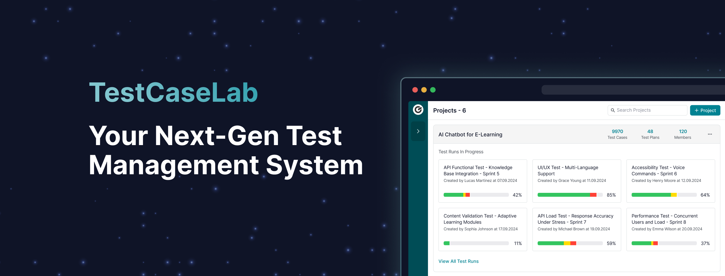 TestCaseLab Landing page