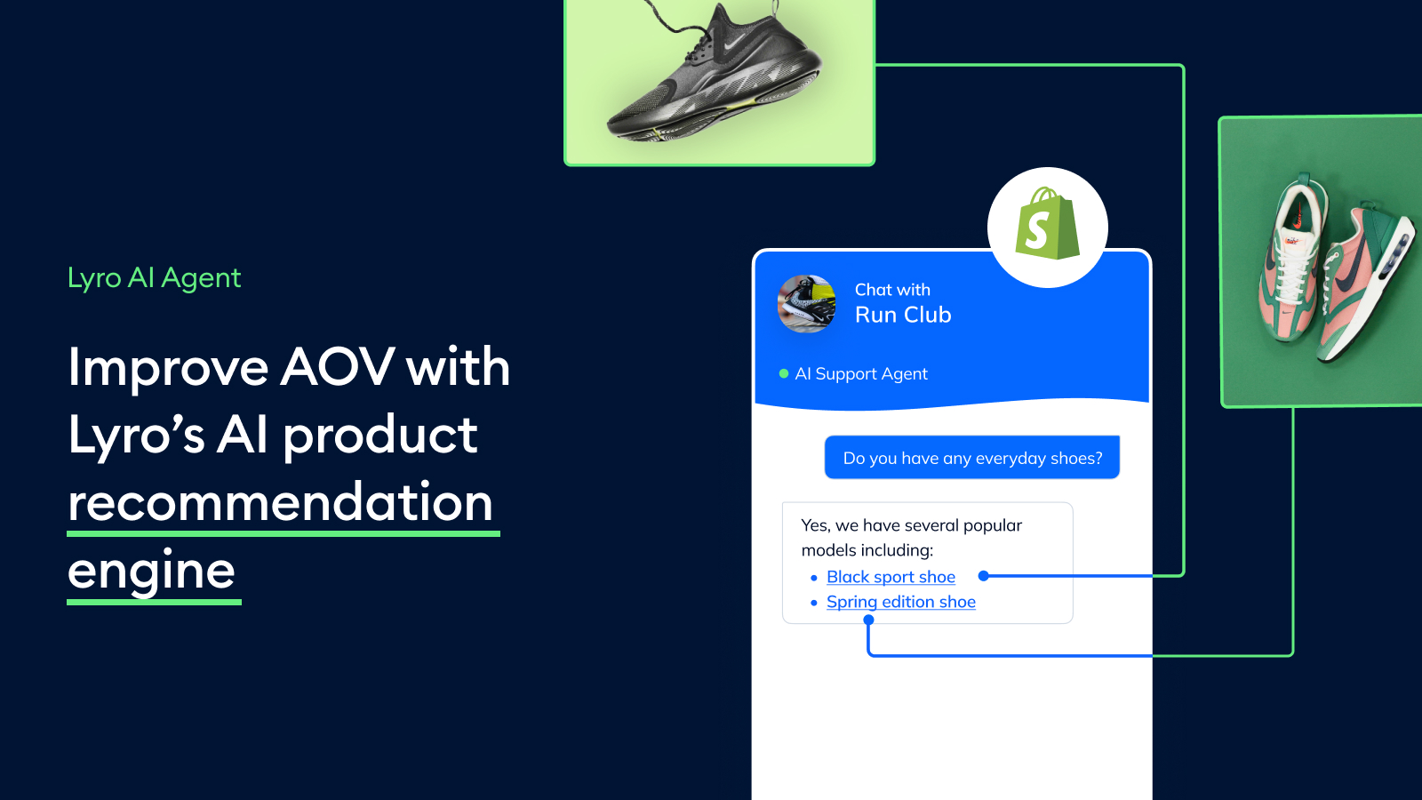 Tidio Improve AOV with Lyro's AI product recommendation engine
