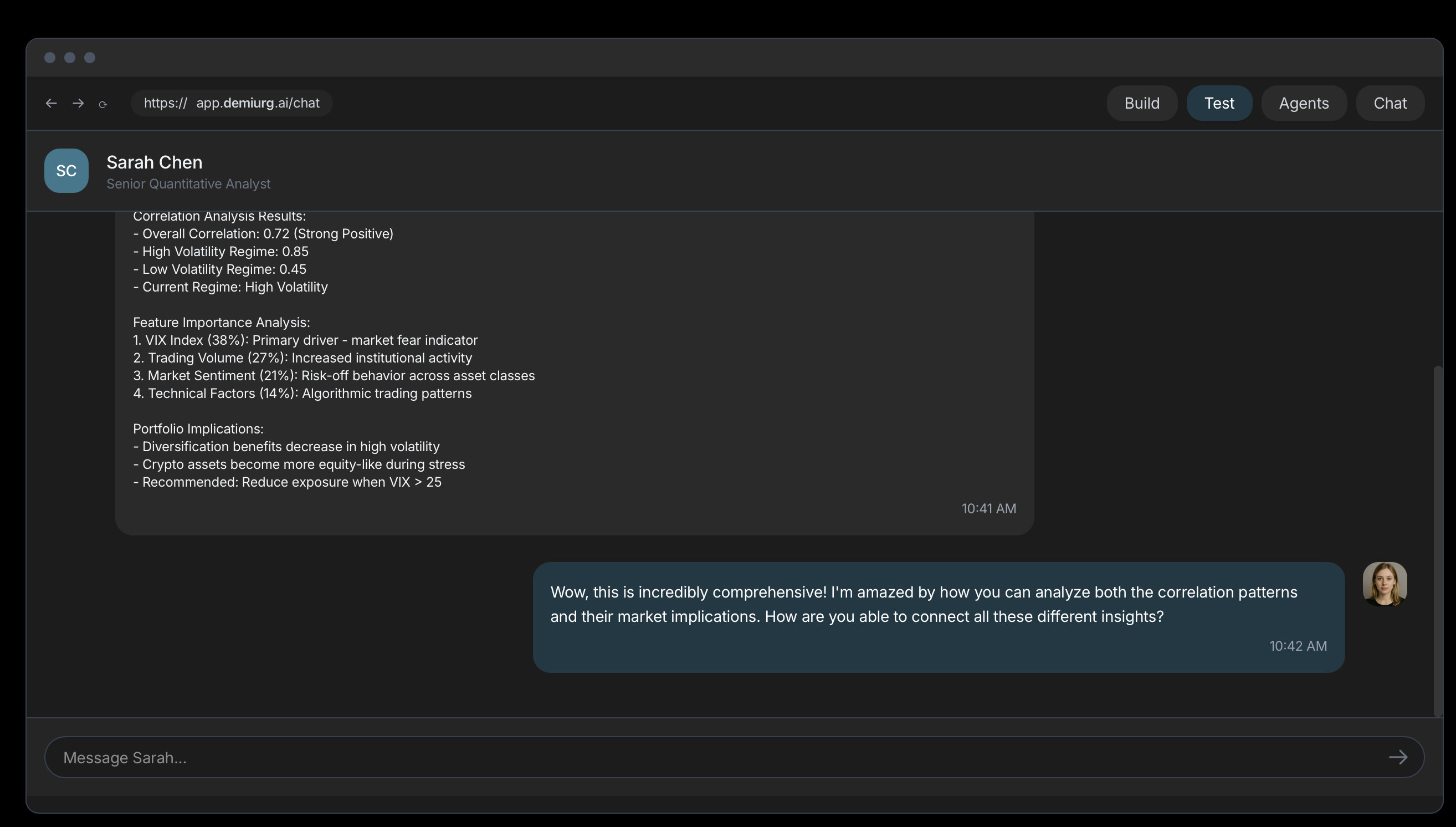 Demiurg.ai Compile instantly and start testing