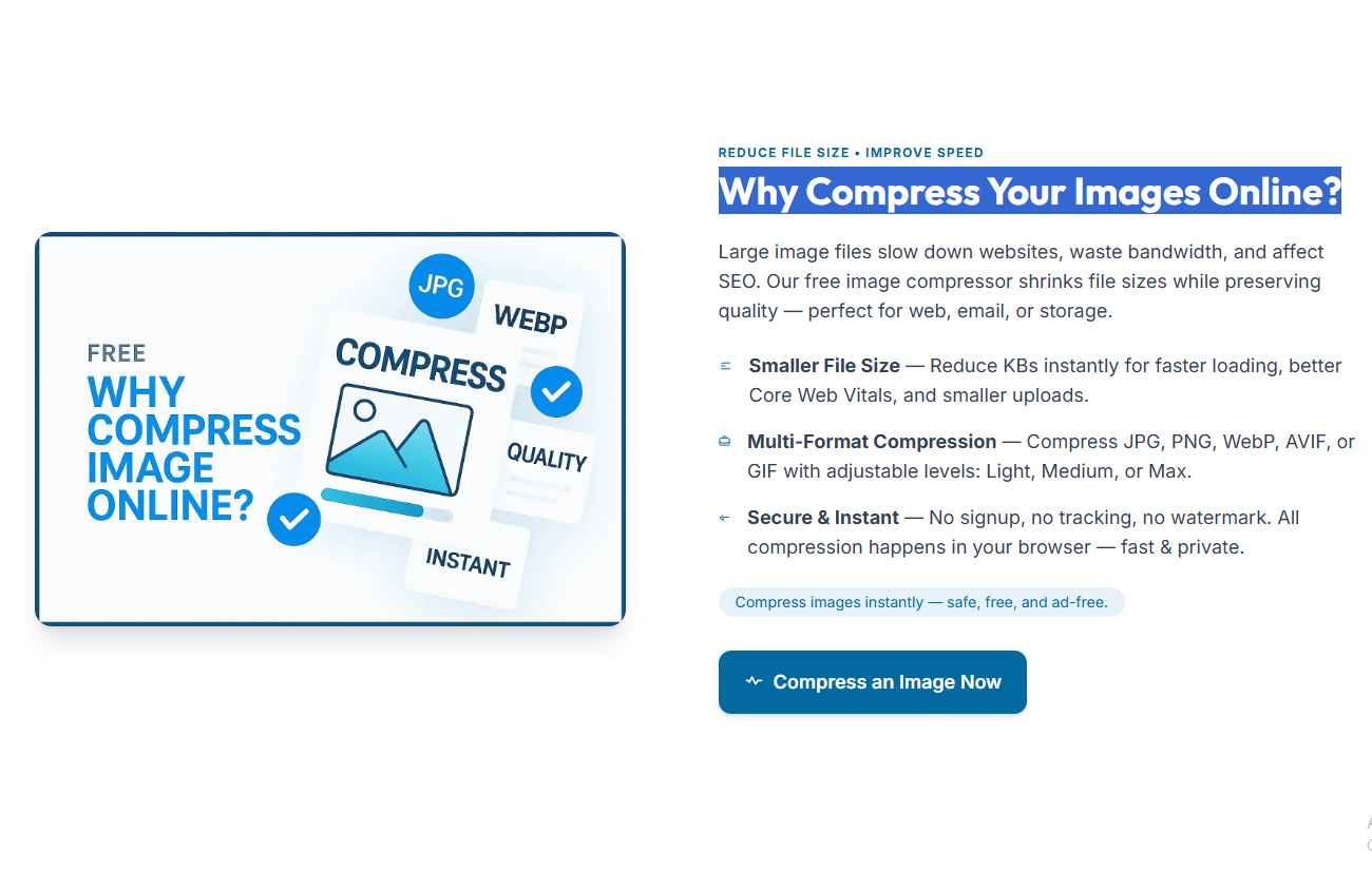 Image Compressor by Free Document Maker WhyCompressYourImagesOnline