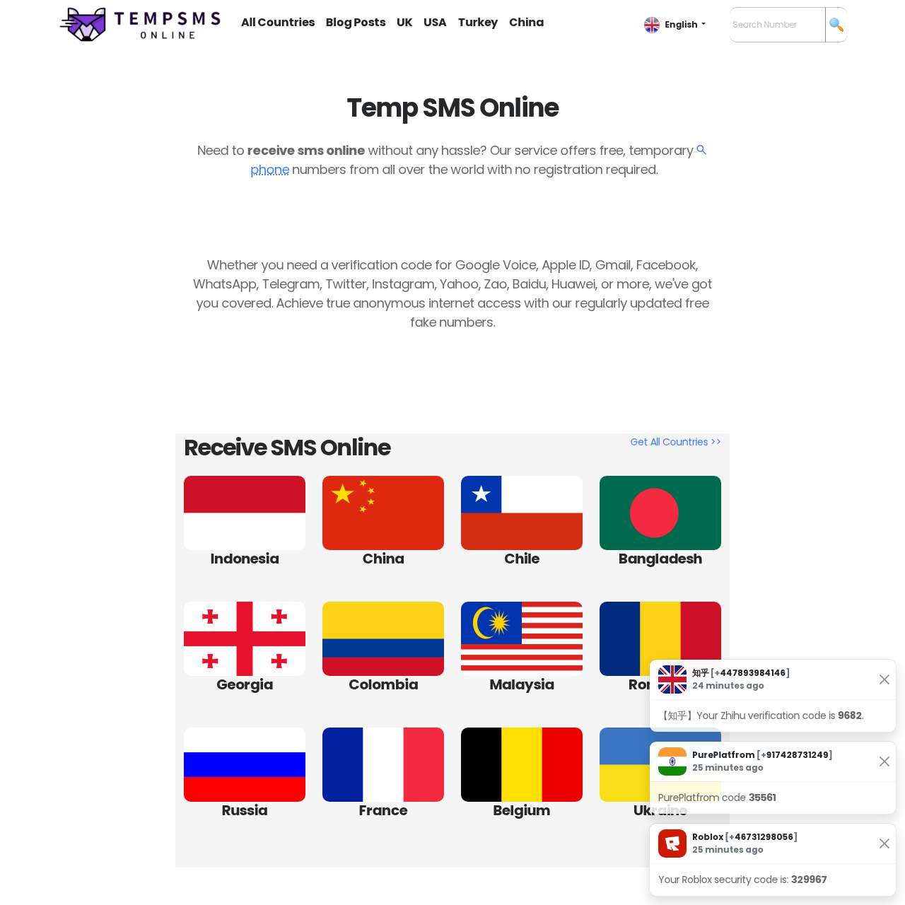 Temp Sms Online 1