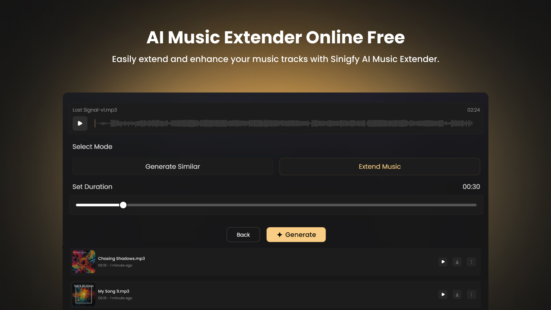 Fineshare Singify Singify - AI Music Extender