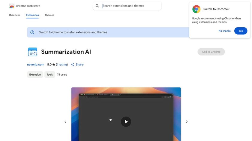 Summarization AI Landing Page