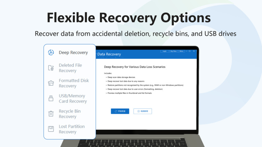Kingshiper Data Recovery Landing Page