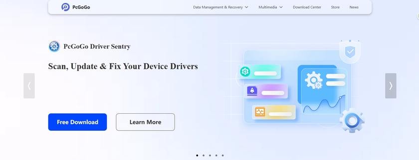 PcGoGo Driver Sentry Landing Page