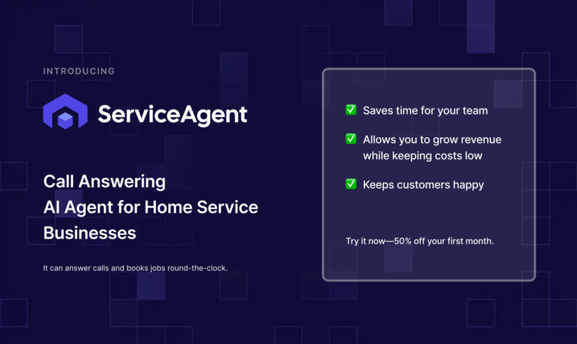 ServiceAgent.ai Landing Page