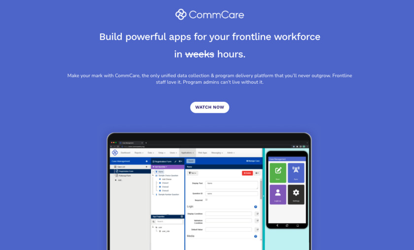 CommCare Landing Page
