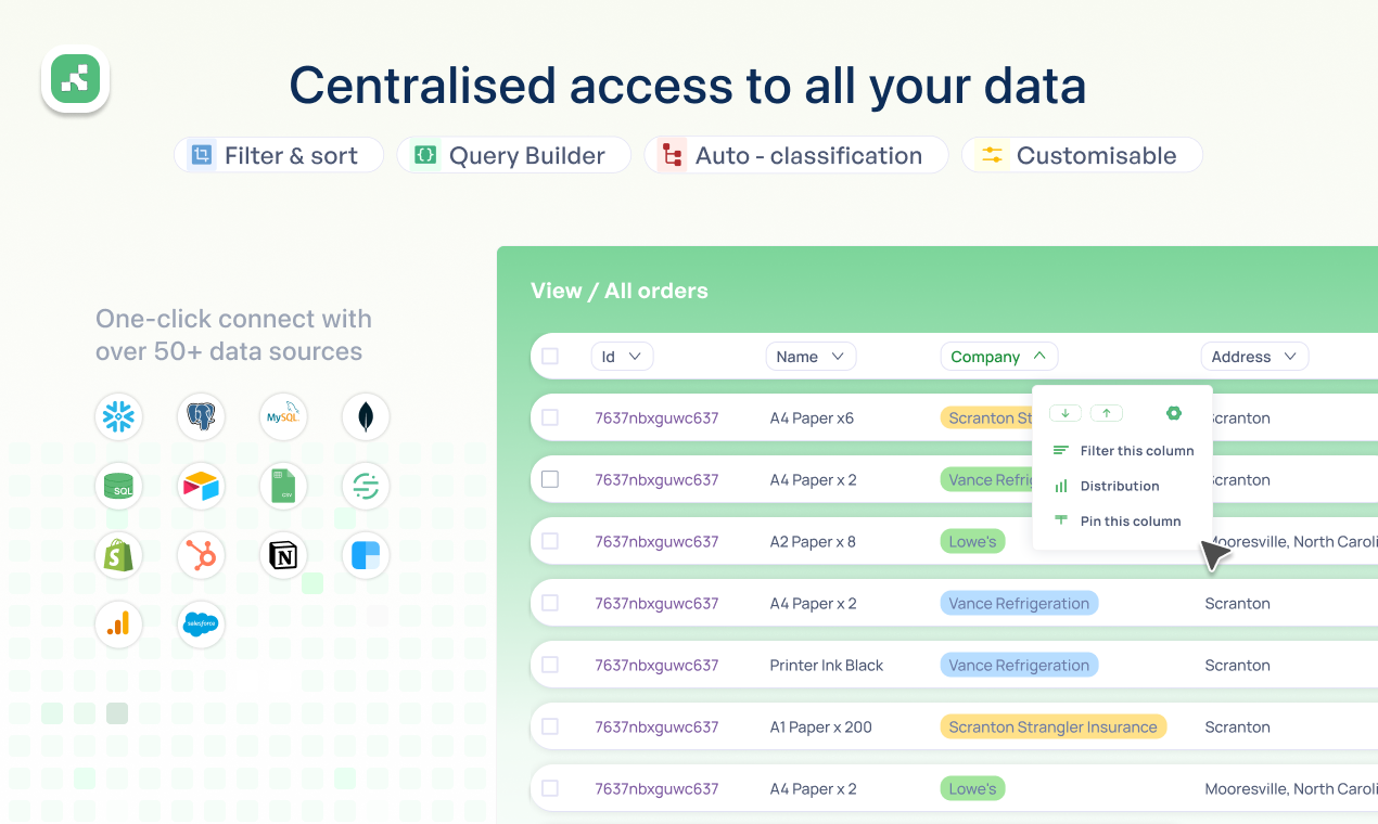 Supaboard AI Centralized access to your data
