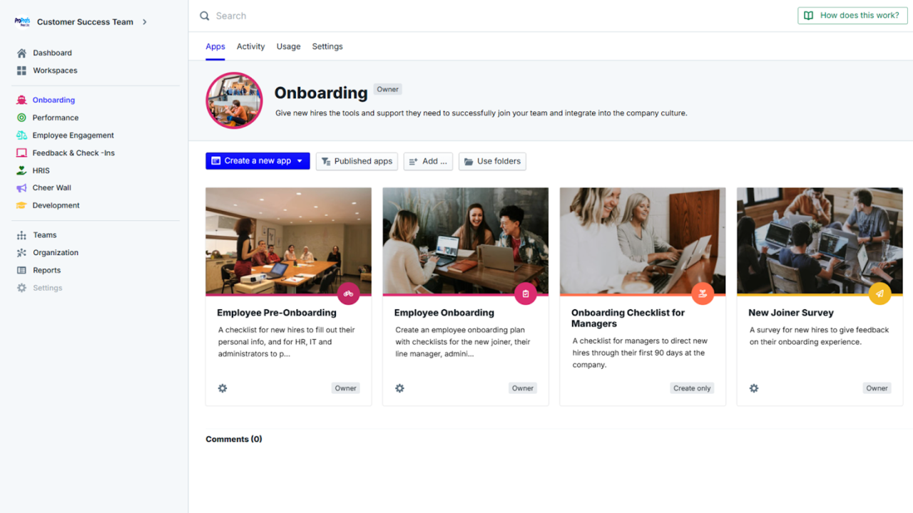 PeopleGoal Employee Onboarding