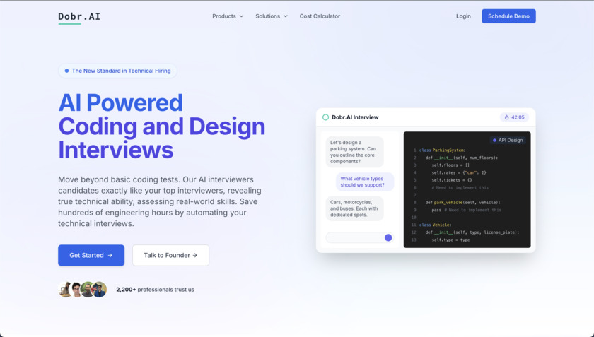 Dobr.AI Landing Page