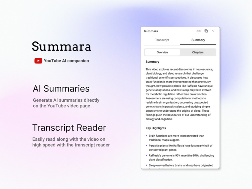 Summara.io Landing Page