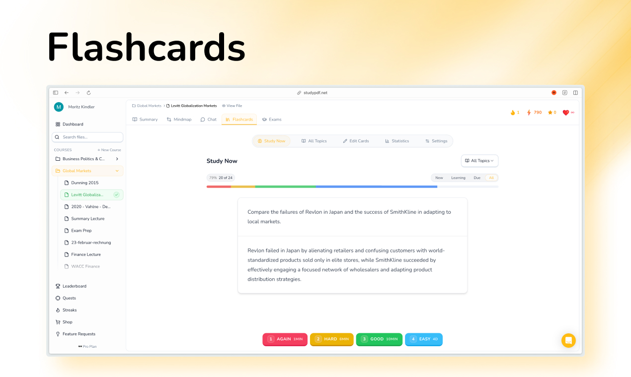 StudyPDF Flashcards