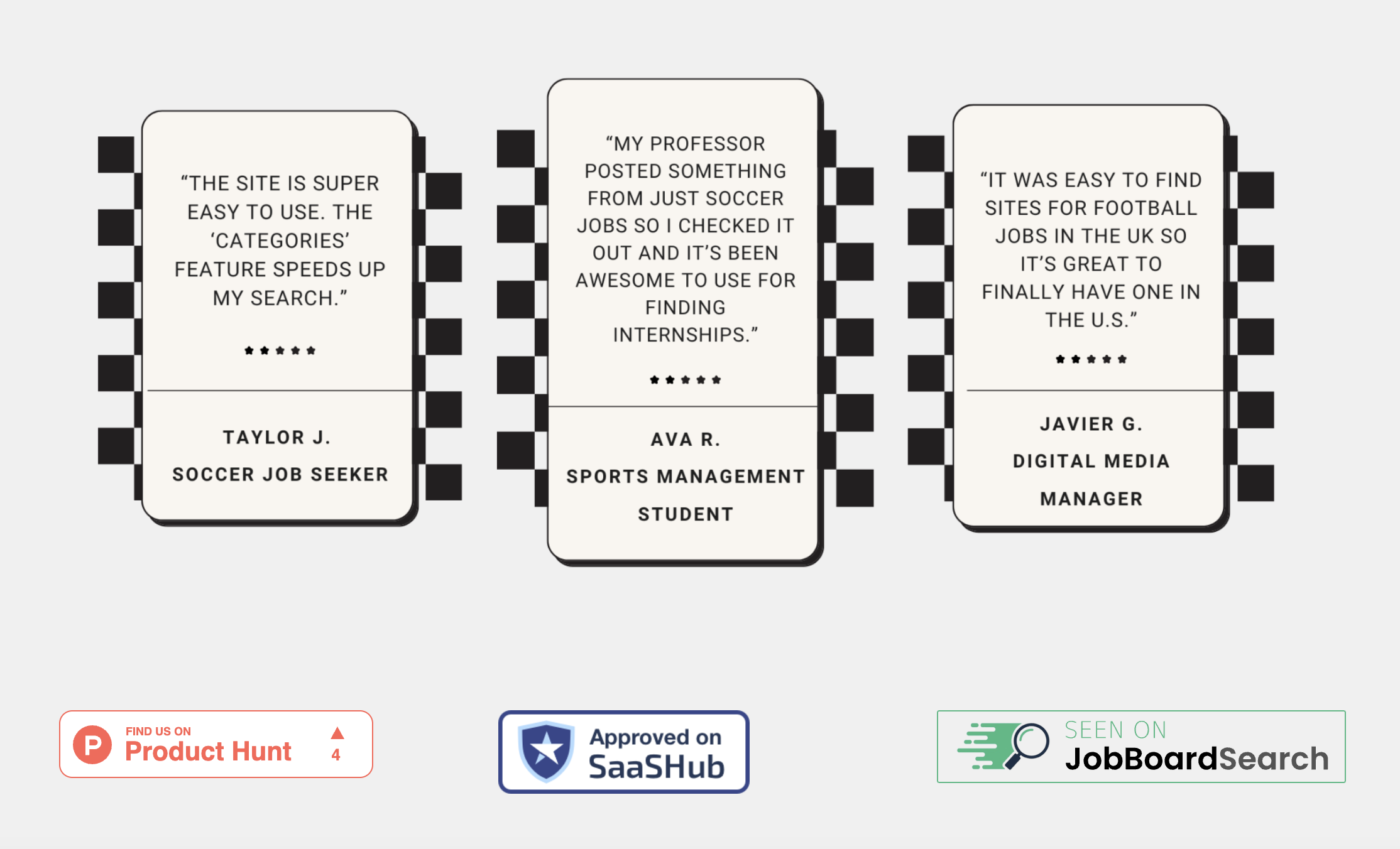 Just Soccer Jobs Wall of Love