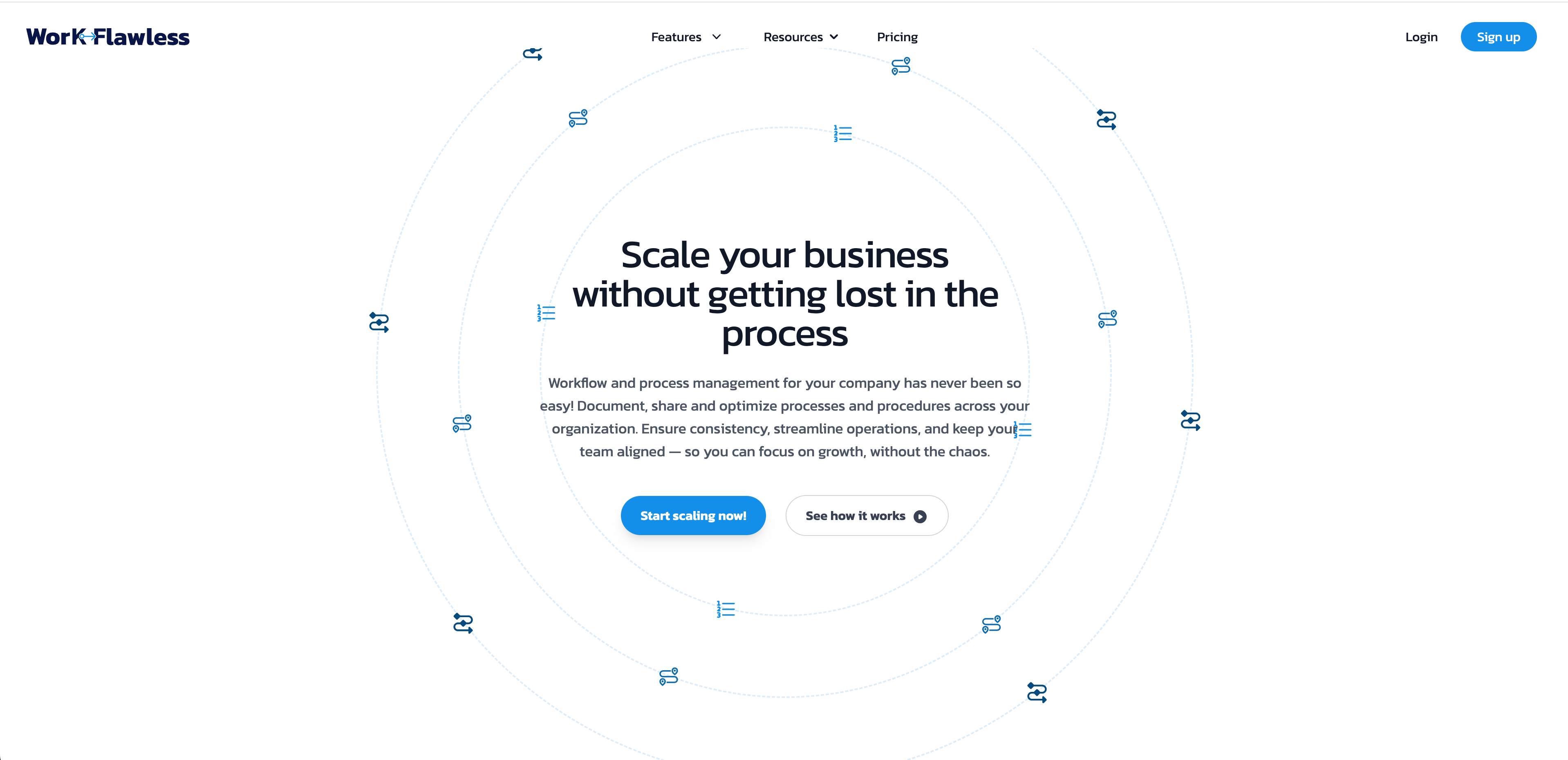 WorkFlawless Homepage