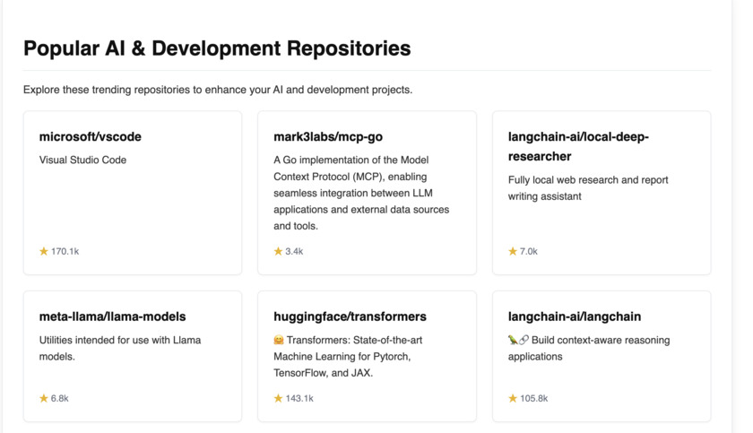DeepWiki Landing Page