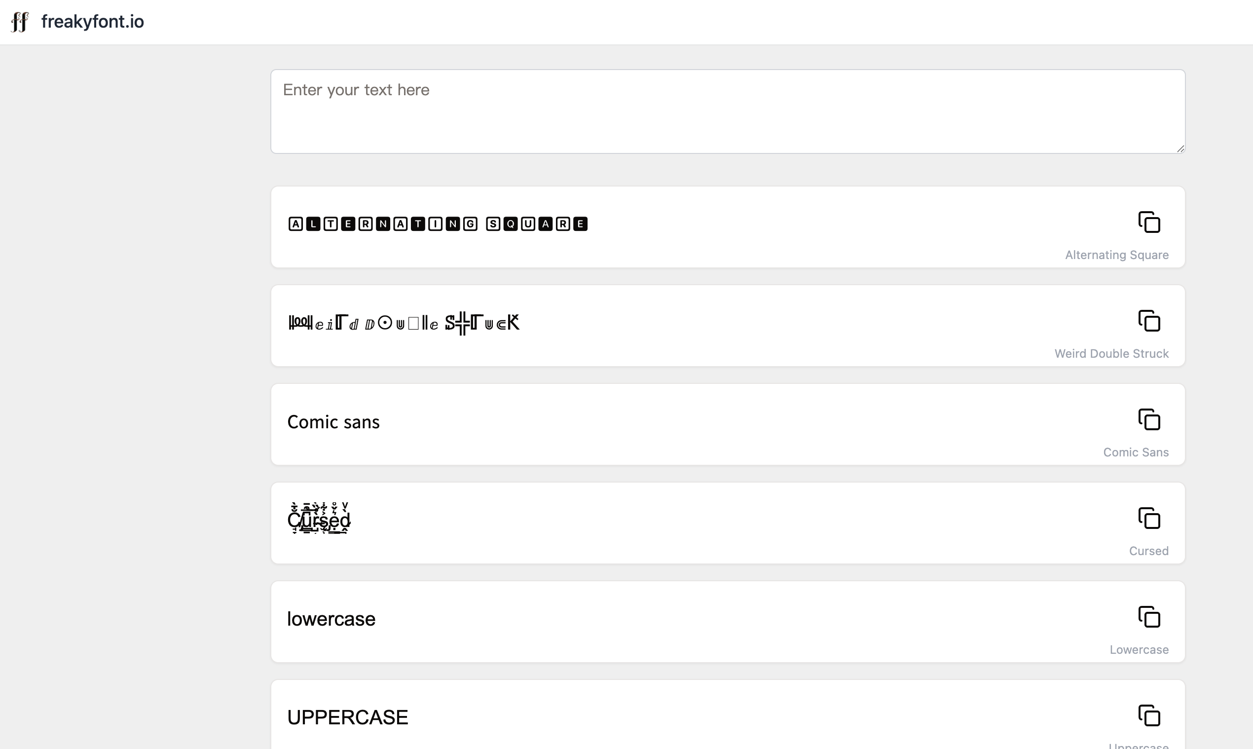 FreakyFont.io Freaky Font - freakyfont.io