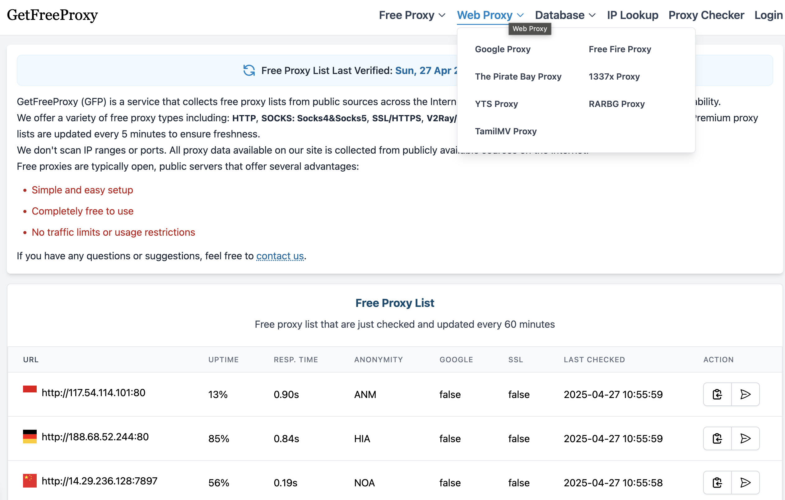 GetFreeProxy 