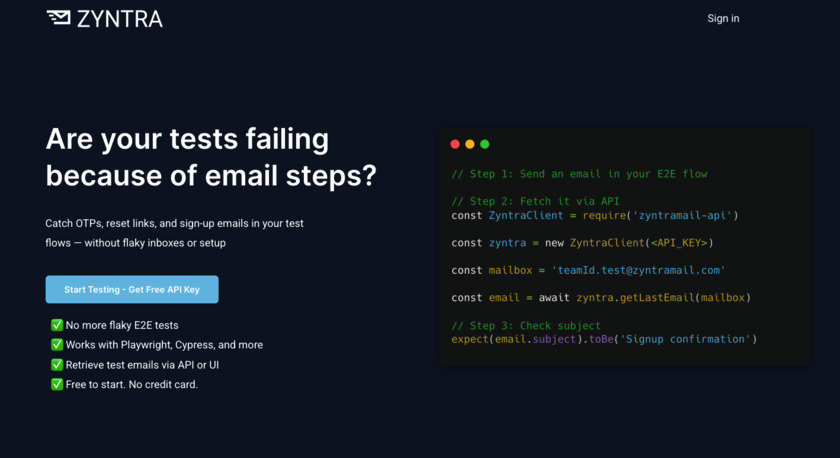 Zyntra App Landing Page