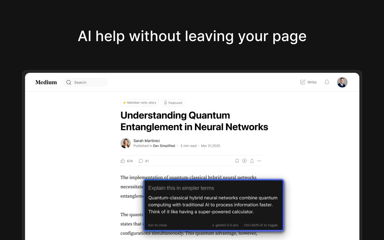 InPage AI No need for copy pasting