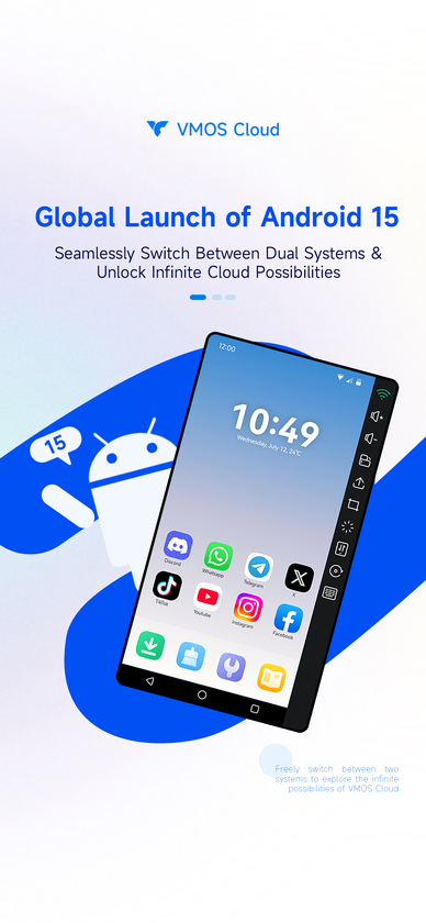 VMOS Cloud Landing Page
