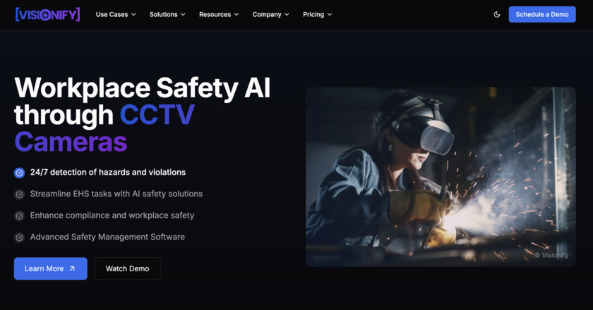 Visionify.ai Landing Page