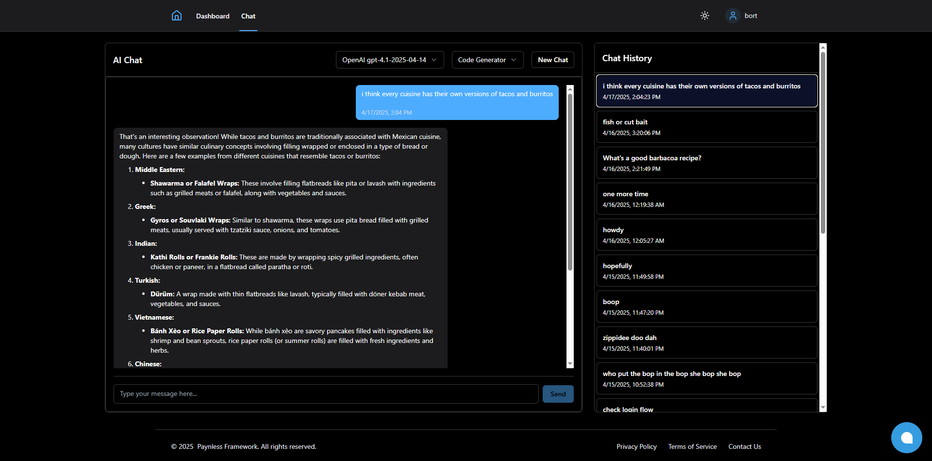 Paynless Prebuilt AI Chat