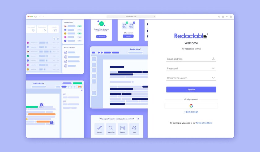 Redactable Login
