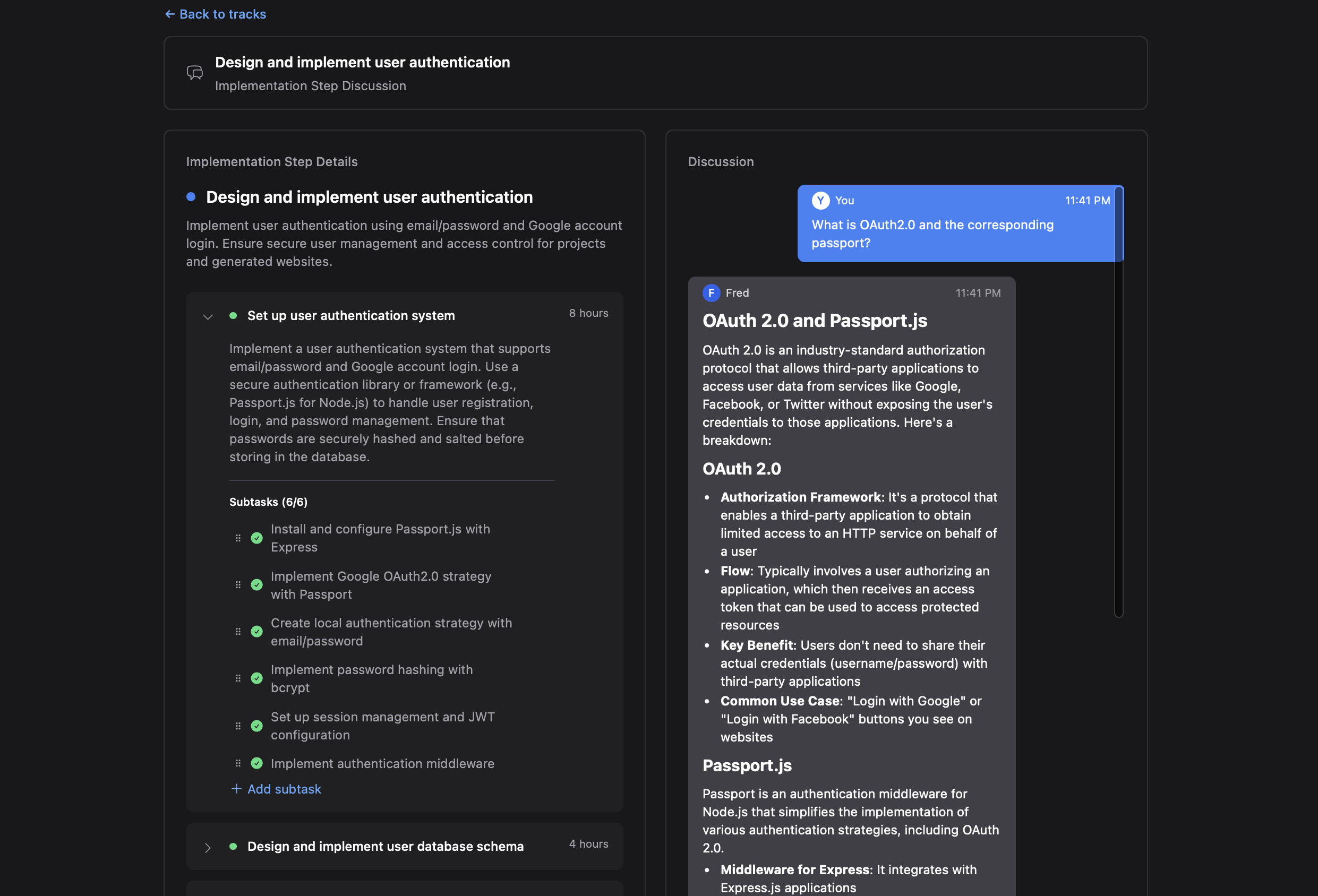 Finish UP Detailed discussions and editing based on your project