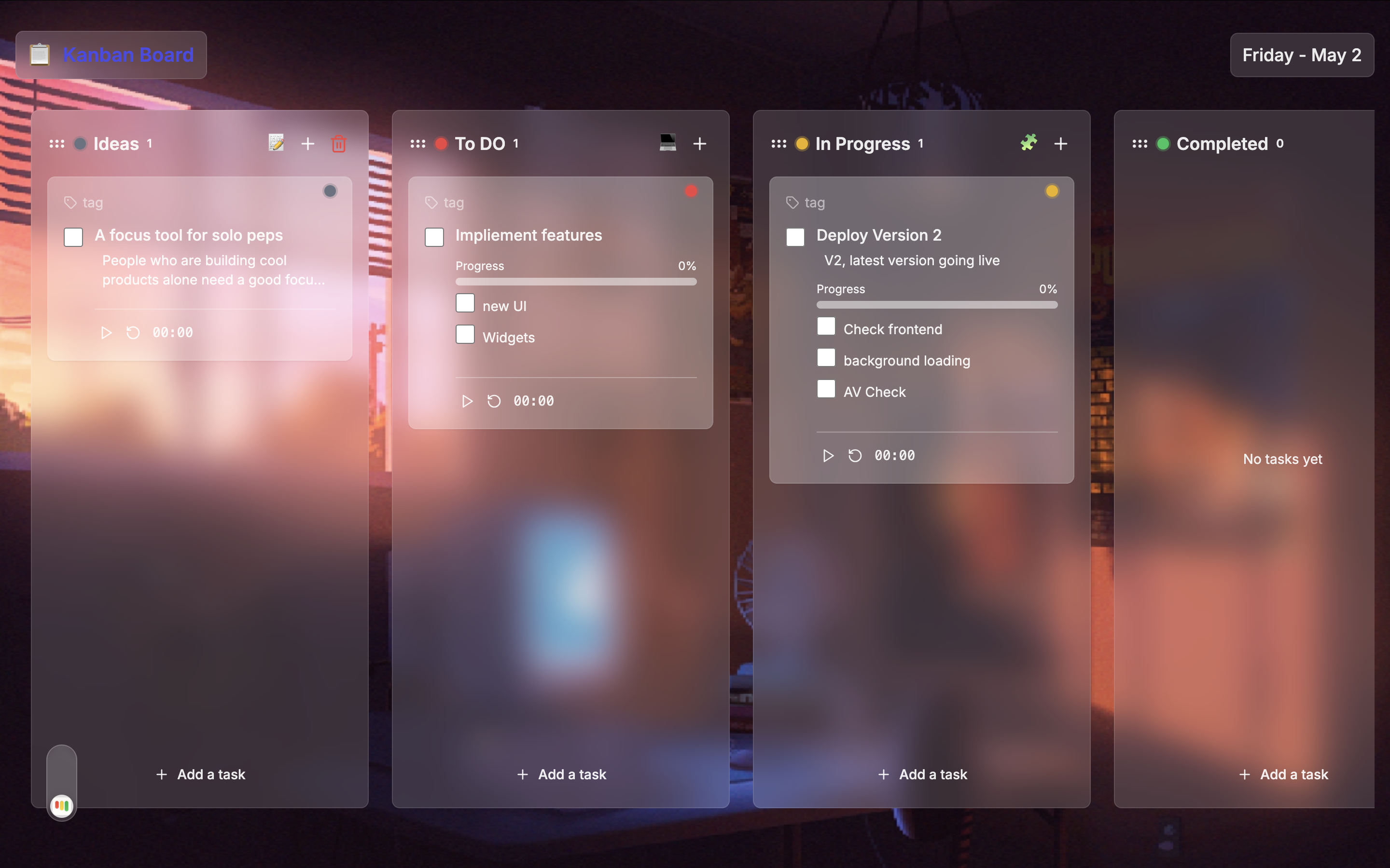 eden.pm kanban board for larger project management 