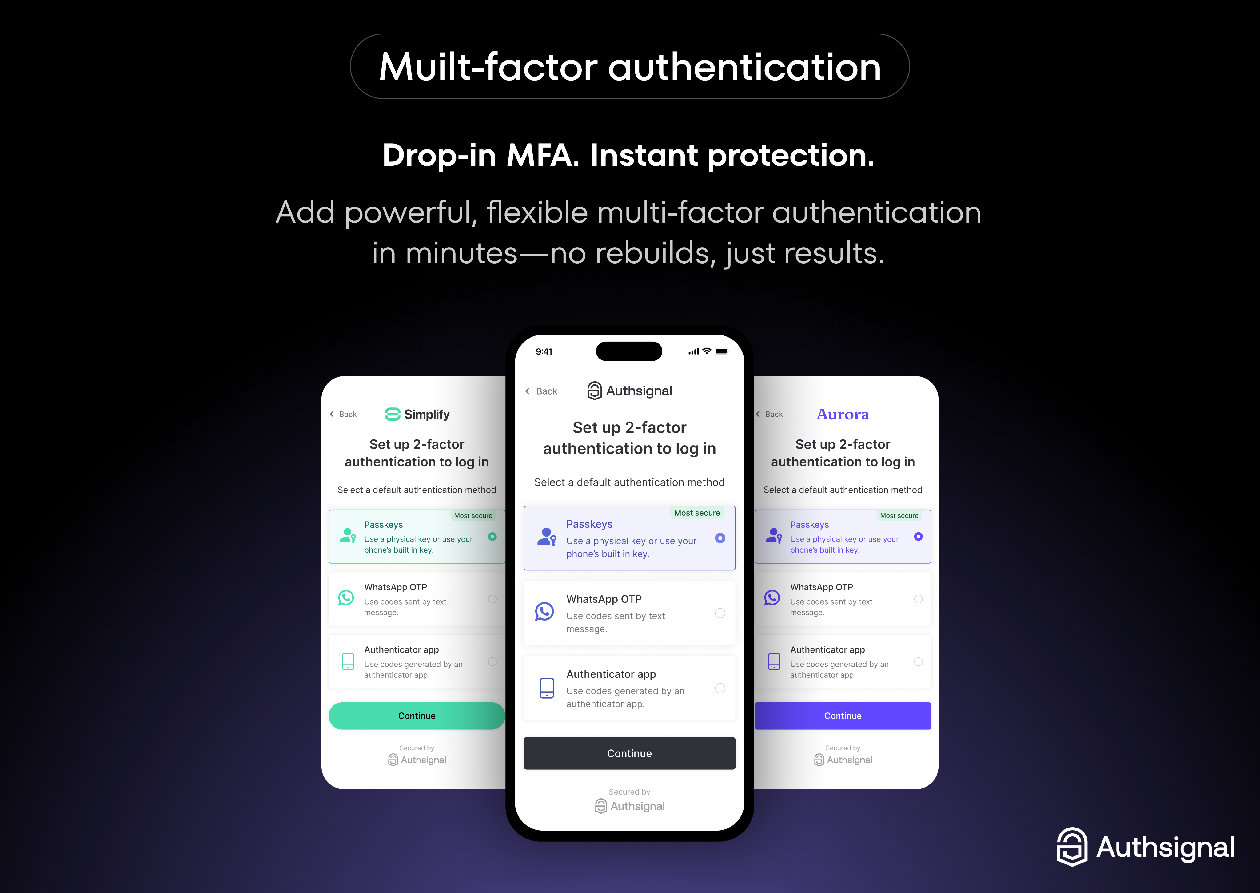 Authsignal Multi-factor Authentication by Authsignal