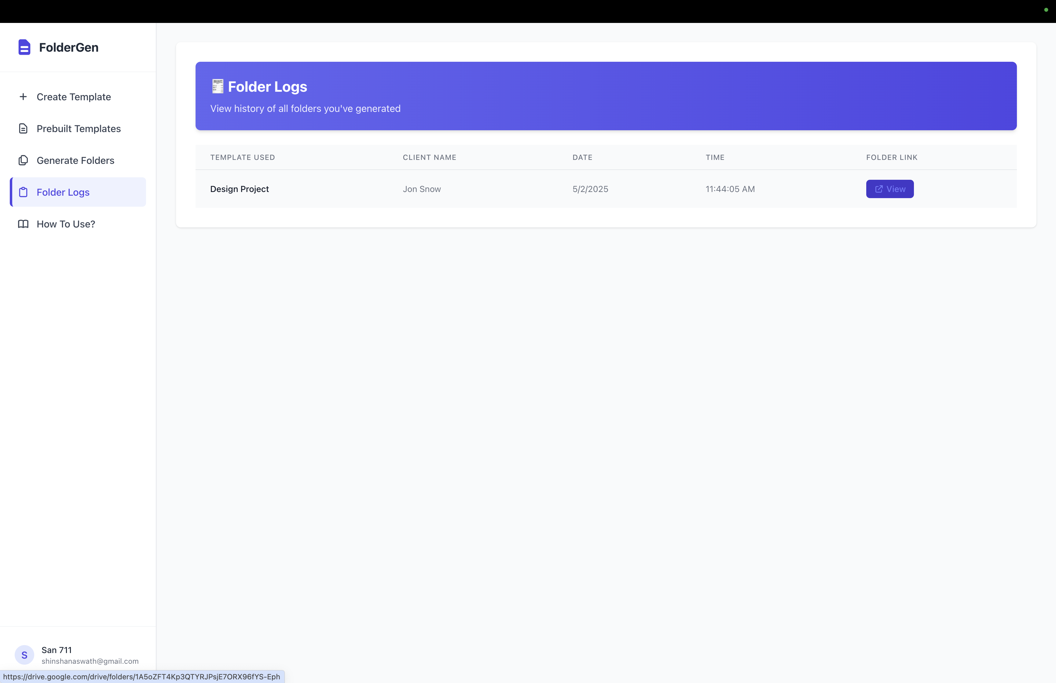 DriveAutomation.co View Logs