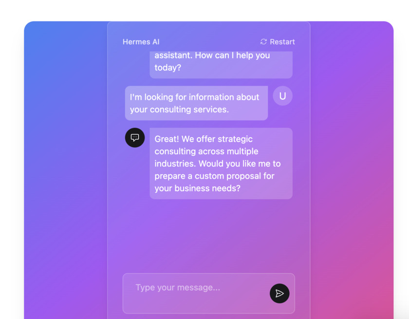 hermes.adaia.io Landing Page